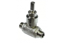 válvula de bola entrada 3/8" M salida 3/8" M DN10  (MBM)