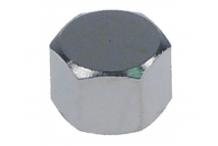 Tapa terminal para brazo de aclarado rosca M10x1 H 8mm latón cromado