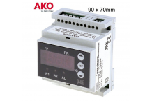 Controlador electrónico AKO tipo AKO-15226 medida de montaje 90x70x58mm aliment. 230V