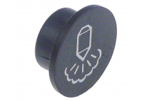 Símbolo para pomo vapor ø 24mm negro