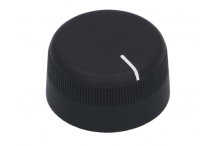 Pomo marca cero ø 43mm parte plana derecho negro TECNOEKA