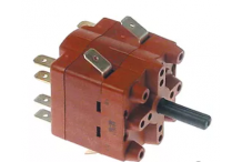 conmutador giratorio 3 0-1-2 juegos de contactos 6 tipo 4RH 400V 10A eje ø 4,8x6mm eje L 21mm