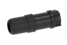Racor de desagüe rosca 1/8" L 63mm plástico Rancilio