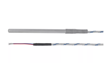 Sensor de temperatura termopar J (Fe-CuNi) cable Vetrotex sonda 0 a +600°C bulbo ø6x100mm
