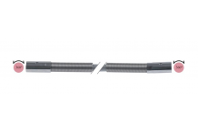 tubo de ducha empalmes 1/2" L 1000mm p de trabajo 10bar p de reventamiento 90bar