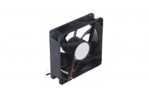 Ventilador axial L 92mm An 92mm H 25mm 24VDC 2,4W cojinete rodamiento de bolas empalme cable 300mm