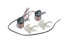 motor de ventilador 220-240V 50Hz W eje ø 4mm eje L 25mm L 75mm An 62mm H 76mm