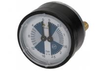 Manometro doble escala 0/2.5 0/16bar Ø62mm casadio