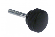 Tornillo de retención rosca m5 asidero ø 25mm negro l 30mm