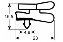 Junta para frigorífico perfil 9151 medidas exteriores An 717mm L 1515mm iarp