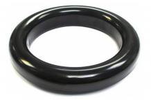Aro desbarasar goma redonda Alta Densidad Ø230x17mm Negro