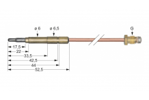 termopar M8x1 L 1200mm conexión para conector ø6,0(6,5)mm Repagas