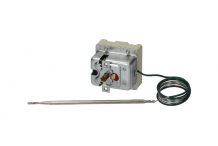 Termostato de seguridad temp. desconexión 169°C 3 polos 3NC 20A sonda ø 4mm sonda L 128mm