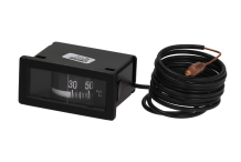 Termómetro capilar 1500 mm sonda ø 6,5 mm medida de montaje 58x25,5mm sonda L 23 mm Comenda, Jemi, Roller-Grill