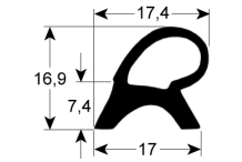 Burlete Puerta Horno 640x720mm ZANUSSI ELECTROLUX