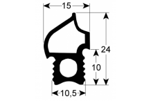 junta de puerta perfil 2717 An 460mm H 760mm convotherm 10.10
