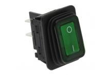 Interruptor basculante medida de montaje 30x22mm verde