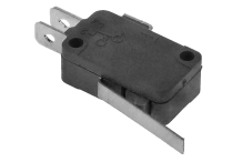 Microinterruptor con manilla 250V 16A 1CO empalme conector Faston 6,3mm L 29mm L1 33mm