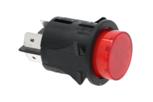 Interruptor Rojo Ø25mm 230V Bipolar