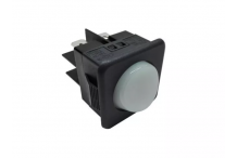 Pulsador blanco 230v 10a 25x25mm gs-82  jemi