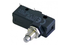 microinterruptor con varilla 250V 16A 1CO rosca M10x1 empalme conector Faston 6,3mm