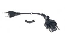 Cable de conexión par aparatos 2 polos 0,75mm² 3,6m H05RN-F 300/500A para triturador portátil Robot Coupe