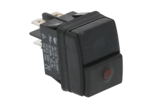 Interruptor pulsante medida de montaje 30x22mm rojo 2NO 250 V empalme conector Faston 6,3mm