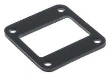 junta goma L 82mm An 82mm espesor 4mm agujero ø 9mm dist. del agujero 64mm Rarional