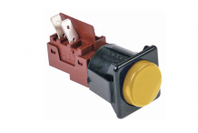 Pulsador 1 Polo 230V 16A Amarillo Completo silanos