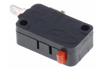 Microinterruptor con varilla 250V 16A 1NO empalme conector Faston 4,8mm