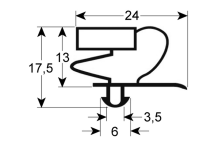 BURLETE Perfil: 9012 L2 2500mm