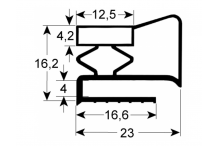 Junta para frigorífico perfil 9953 L 2500mm
