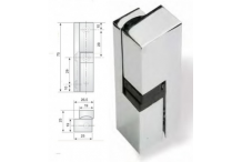Bisagra cromo vertical 75mm largo