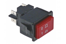 Interruptor rojo 34x23mm on/off e35/40/50 project system