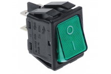 Interruptor verde 30x22mm 230v bipolar ambach, fiorenzato, hr, linea blanca, silanos, varios
