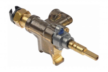 grifo de gas SABAF tipo 10 entrada gas brida de tubo ø16mm Bauknecht - Indesit, WHIRLPOOL