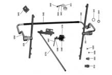 Soporte brazo giratorio superior gs-4/2 af jemi
