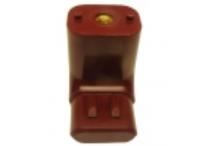 Soporte tirador baquelita en l rojo