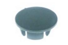 Tapa gris ø 16,5mm montaje ø 12,5mm h 7mm ue 1 pzs