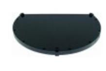 Tapa para vitrina negro an 474mm p 364mm h 24mm