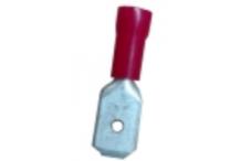 Terminal Faston Aislado Macho 6.3mm 4mm 100un