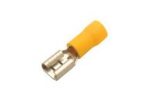 Terminal faston 6.4mm aislado hembra Ø4mm