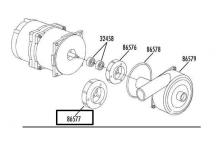 Turbina bomba lavado 0,45hp Ø86mm dihr