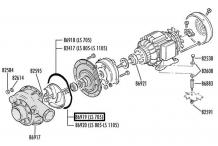 Turbina bomba lavado ls705 rancilio