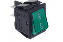 Interruptor 30x22mm 230V Led Verde Bipolar