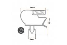 Burlete EXT=700x485mm Gris CORECO