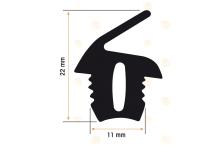 Burlete Silicona Horno 22x11mm (1 metro) CISABA