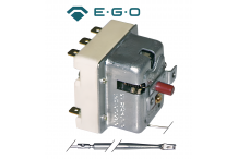 Termostato de seguridad temp. desconexión 500°C 3 polos 3NC 20A sonda ø 4mm sonda L 308mm Ego